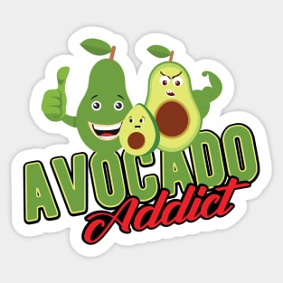 Avocado Addict Sticker